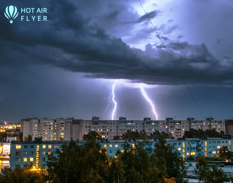 Can thunderstorms interfere with ballooning